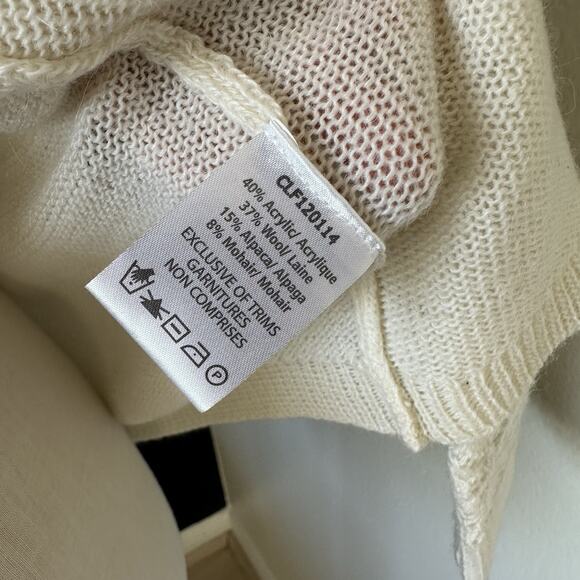 Coupe Collection Button Knit Cardigan Wool Blend Italian Delicate Elegant - Picture 7 of 8